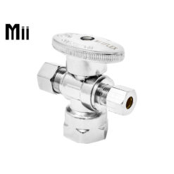 FIP DUAL OUTLET 1/4 TURN ANGLE STOP